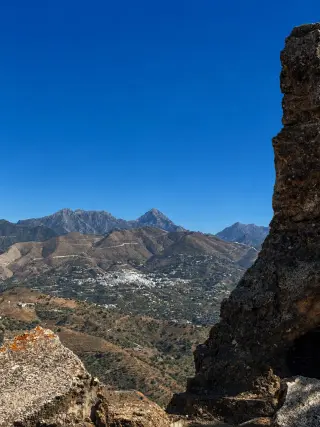 Cómpeta, viewed from Castillo de Bentomiz